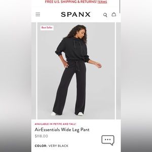 NWT Air Essentials Wde leg pant XSP